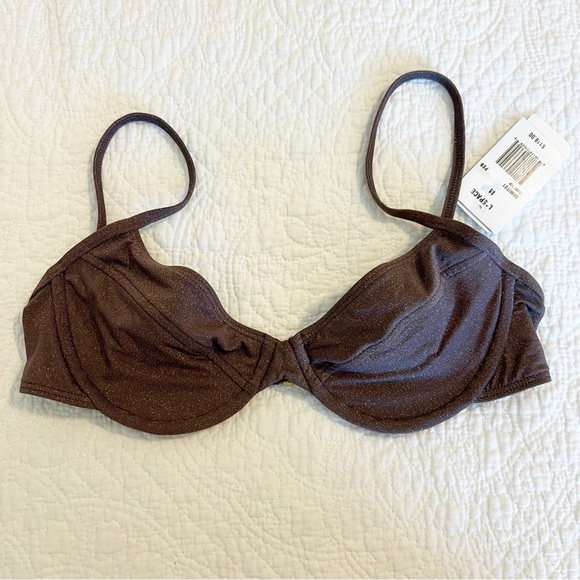 L*Space Shimmering Brown/purple Bikini Top and bottom M - Picture 2 of 13